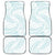 White Sunday Lotu Tamaiti Car Mats Polynesian Wave Pastel Cyan - Polynesian Pride