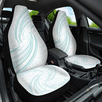 White Sunday Lotu Tamaiti Car Seat Cover Polynesian Wave Pastel Cyan LT9 One Size Cyan - Polynesian Pride