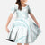 White Sunday Lotu Tamaiti Family Matching Puletasi and Hawaiian Shirt Polynesian Wave Pastel Cyan - Polynesian Pride