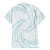 White Sunday Lotu Tamaiti Family Matching Short Sleeve Bodycon Dress and Hawaiian Shirt Polynesian Wave Pastel Cyan - Polynesian Pride