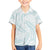 White Sunday Lotu Tamaiti Family Matching Short Sleeve Bodycon Dress and Hawaiian Shirt Polynesian Wave Pastel Cyan - Polynesian Pride