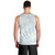 White Sunday Lotu Tamaiti Men Tank Top Polynesian Wave Pastel Cyan - Polynesian Pride