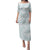 White Sunday Lotu Tamaiti Puletasi Polynesian Wave Pastel Cyan - Polynesian Pride