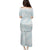 White Sunday Lotu Tamaiti Puletasi Polynesian Wave Pastel Cyan - Polynesian Pride