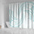 White Sunday Lotu Tamaiti Shower Curtain Polynesian Wave Pastel Cyan - Polynesian Pride