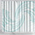 White Sunday Lotu Tamaiti Shower Curtain Polynesian Wave Pastel Cyan - Polynesian Pride