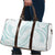 White Sunday Lotu Tamaiti Travel Bag Polynesian Wave Pastel Cyan - Polynesian Pride