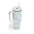 White Sunday Lotu Tamaiti Tumbler With Handle Polynesian Wave Pastel Cyan - Polynesian Pride