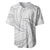 White Sunday Lotu Tamaiti Baseball Jersey Polynesian Wave Pastel Gray - Polynesian Pride