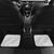 White Sunday Lotu Tamaiti Car Mats Polynesian Wave Pastel Gray - Polynesian Pride