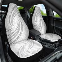White Sunday Lotu Tamaiti Car Seat Cover Polynesian Wave Pastel Gray LT9 One Size Gray - Polynesian Pride