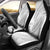 White Sunday Lotu Tamaiti Car Seat Cover Polynesian Wave Pastel Gray - Polynesian Pride