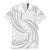 White Sunday Lotu Tamaiti Family Matching Mermaid Dress and Hawaiian Shirt Polynesian Wave Pastel Gray - Polynesian Pride