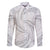 White Sunday Lotu Tamaiti Family Matching Short Sleeve Bodycon Dress and Hawaiian Shirt Polynesian Wave Pastel Gray - Polynesian Pride