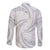 White Sunday Lotu Tamaiti Family Matching Short Sleeve Bodycon Dress and Hawaiian Shirt Polynesian Wave Pastel Gray - Polynesian Pride