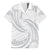 White Sunday Lotu Tamaiti Family Matching Tank Maxi Dress and Hawaiian Shirt Polynesian Wave Pastel Gray - Polynesian Pride
