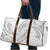 White Sunday Lotu Tamaiti Travel Bag Polynesian Wave Pastel Gray - Polynesian Pride