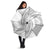 White Sunday Lotu Tamaiti Umbrella Polynesian Wave Pastel Gray - Polynesian Pride