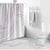 White Sunday Lotu Tamaiti Bathroom Set Polynesian Wave Pastel Mauve - Polynesian Pride