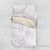 White Sunday Lotu Tamaiti Bedding Set Polynesian Wave Pastel Mauve - Polynesian Pride