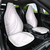 White Sunday Lotu Tamaiti Car Seat Cover Polynesian Wave Pastel Mauve LT9 One Size Mauve - Polynesian Pride