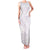 White Sunday Lotu Tamaiti Family Matching Tank Maxi Dress and Hawaiian Shirt Polynesian Wave Pastel Mauve - Polynesian Pride