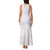 White Sunday Lotu Tamaiti Family Matching Tank Maxi Dress and Hawaiian Shirt Polynesian Wave Pastel Mauve - Polynesian Pride