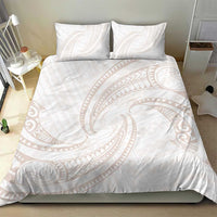 White Sunday Lotu Tamaiti Bedding Set Polynesian Wave Pastel Nude LT9 - Polynesian Pride
