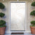 White Sunday Lotu Tamaiti Door Cover Polynesian Wave Pastel Nude - Polynesian Pride