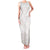 White Sunday Lotu Tamaiti Family Matching Tank Maxi Dress and Hawaiian Shirt Polynesian Wave Pastel Nude - Polynesian Pride