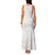 White Sunday Lotu Tamaiti Family Matching Tank Maxi Dress and Hawaiian Shirt Polynesian Wave Pastel Nude - Polynesian Pride