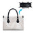 White Sunday Lotu Tamaiti Leather Bag Polynesian Wave Pastel Nude - Polynesian Pride