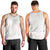 White Sunday Lotu Tamaiti Men Tank Top Polynesian Wave Pastel Nude - Polynesian Pride