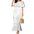 White Sunday Lotu Tamaiti Mermaid Dress Polynesian Wave Pastel Nude - Polynesian Pride