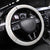 White Sunday Lotu Tamaiti Steering Wheel Cover Polynesian Wave Pastel Nude - Polynesian Pride