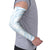 White Sunday Lotu Tamaiti Arm Sleeves Polynesian Wave Pastel Sky Blue - Polynesian Pride