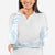 White Sunday Lotu Tamaiti Arm Sleeves Polynesian Wave Pastel Sky Blue - Polynesian Pride