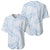White Sunday Lotu Tamaiti Baseball Jersey Polynesian Wave Pastel Sky Blue - Polynesian Pride