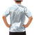 White Sunday Lotu Tamaiti Family Matching Mermaid Dress and Hawaiian Shirt Polynesian Wave Pastel Sky Blue - Polynesian Pride