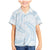 White Sunday Lotu Tamaiti Family Matching Mermaid Dress and Hawaiian Shirt Polynesian Wave Pastel Sky Blue - Polynesian Pride