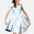 White Sunday Lotu Tamaiti Family Matching Puletasi and Hawaiian Shirt Polynesian Wave Pastel Sky Blue - Polynesian Pride