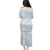 White Sunday Lotu Tamaiti Puletasi Polynesian Wave Pastel Sky Blue - Polynesian Pride