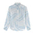 White Sunday Lotu Tamaiti Women Casual Shirt Polynesian Wave Pastel Sky Blue - Polynesian Pride