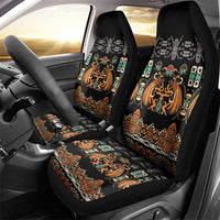 Black Batik Papua-inspired Pattern Car Seat Cover LT9 - Polynesian Pride