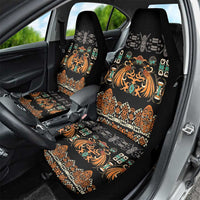 Black Batik Papua-inspired Pattern Car Seat Cover LT9 - Polynesian Pride