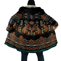 Black Batik Papua-inspired Pattern Cloak - Polynesian Pride