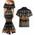 Black Batik Papua-inspired Pattern Couples Matching Mermaid Dress and Hawaiian Shirt - Polynesian Pride