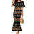 Black Batik Papua-inspired Pattern Family Matching Mermaid Dress and Hawaiian Shirt - Polynesian Pride