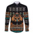 Black Batik Papua-inspired Pattern Family Matching Puletasi and Hawaiian Shirt - Polynesian Pride