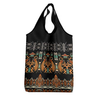 Black Batik Papua-inspired Pattern Grocery Bag - Polynesian Pride